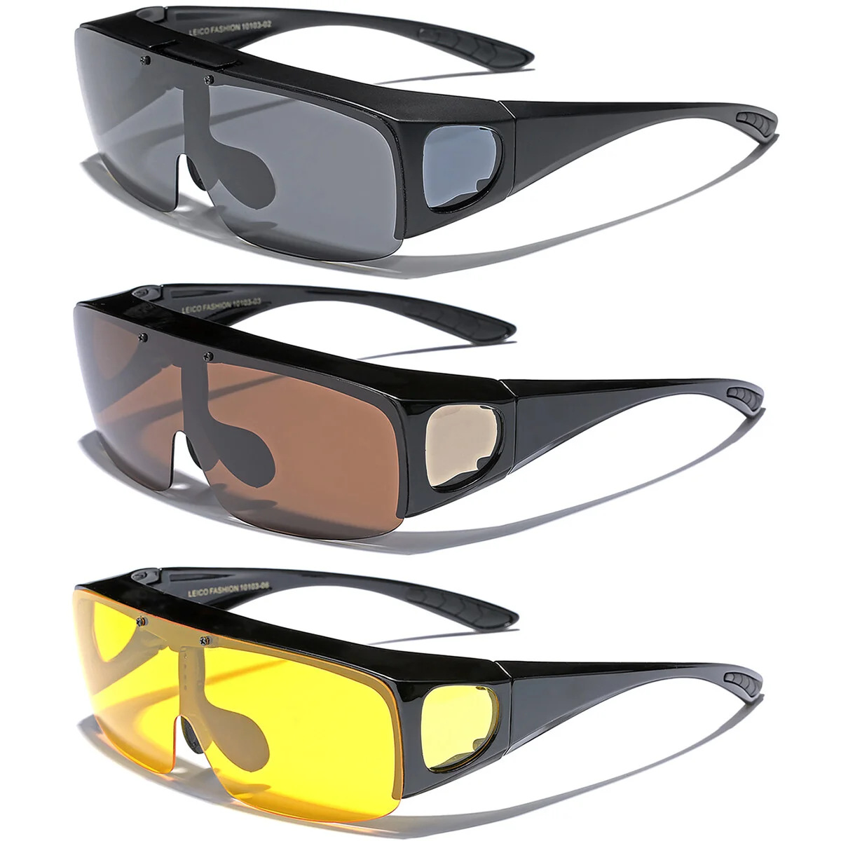 Polarized Large Fit Over Sunglasses Cover Over Prescription Eye Glasses Fishing