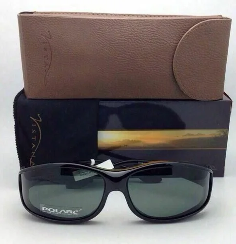 Polarized Vistana Sunglasses W602G Fits Over Small Rx Eyeglasses Black with Grey 2