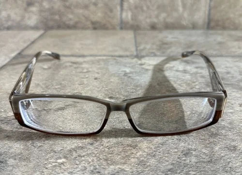 Polaroid 2883D Brown Gray Eyeglasses Frames Full Rim Rectangle 55[]12-135