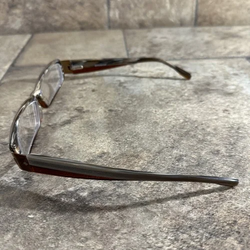 Polaroid 2883D Brown Gray Eyeglasses Frames Full Rim Rectangle 55[]12-135 2