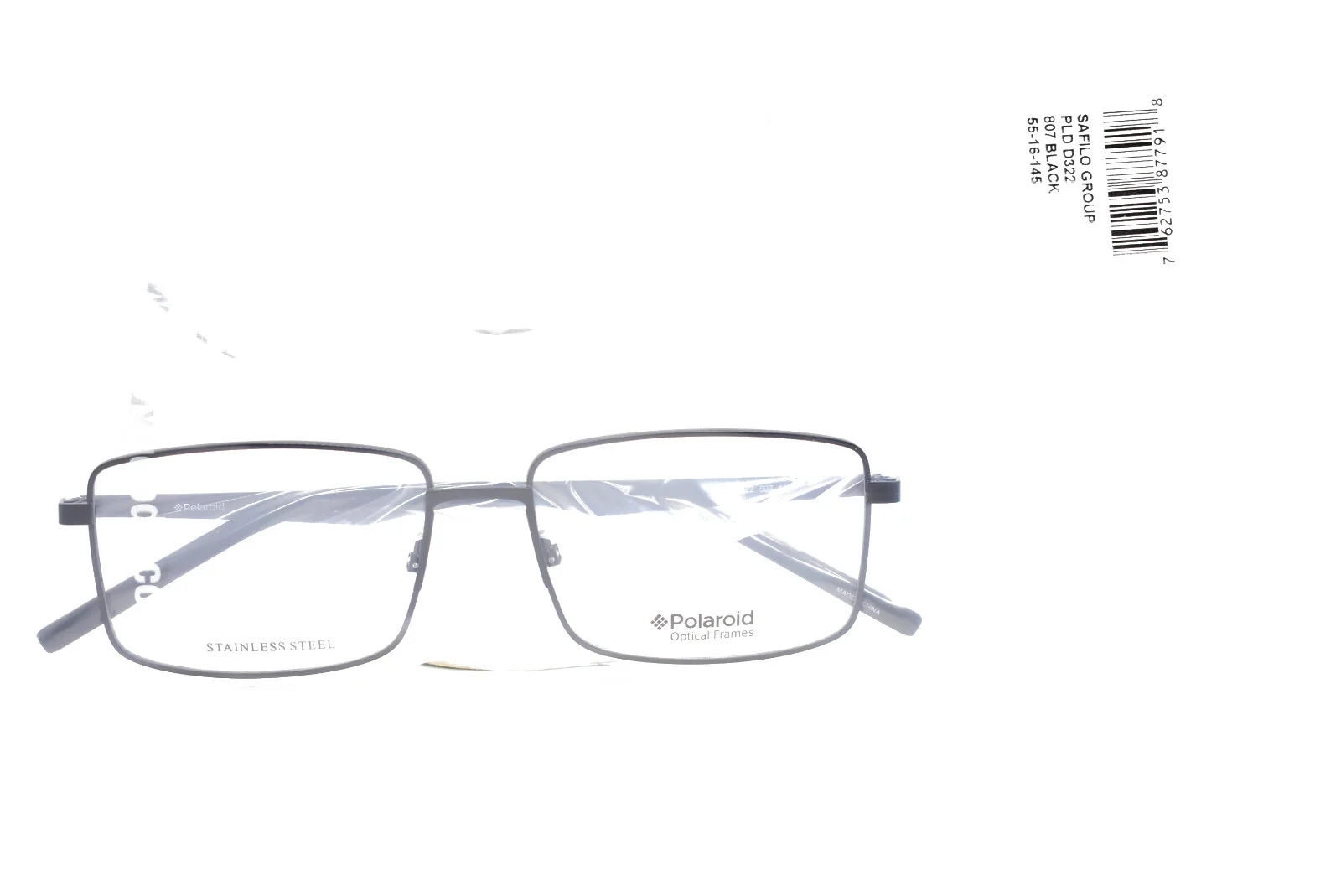 POLAROID Eyeglasses Black D322 807 55-16-145 Brand New Authentic 2