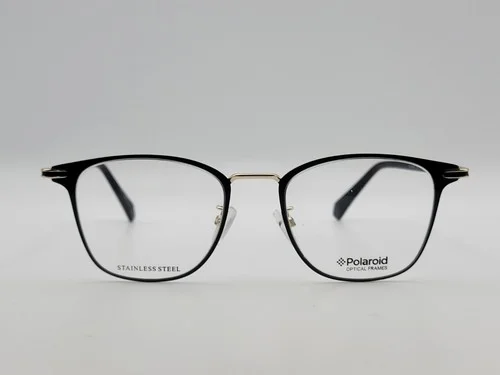 Polaroid PLD D387/G 2M2 Black Gold Mens Eyeglass Frames 50-19-145 2