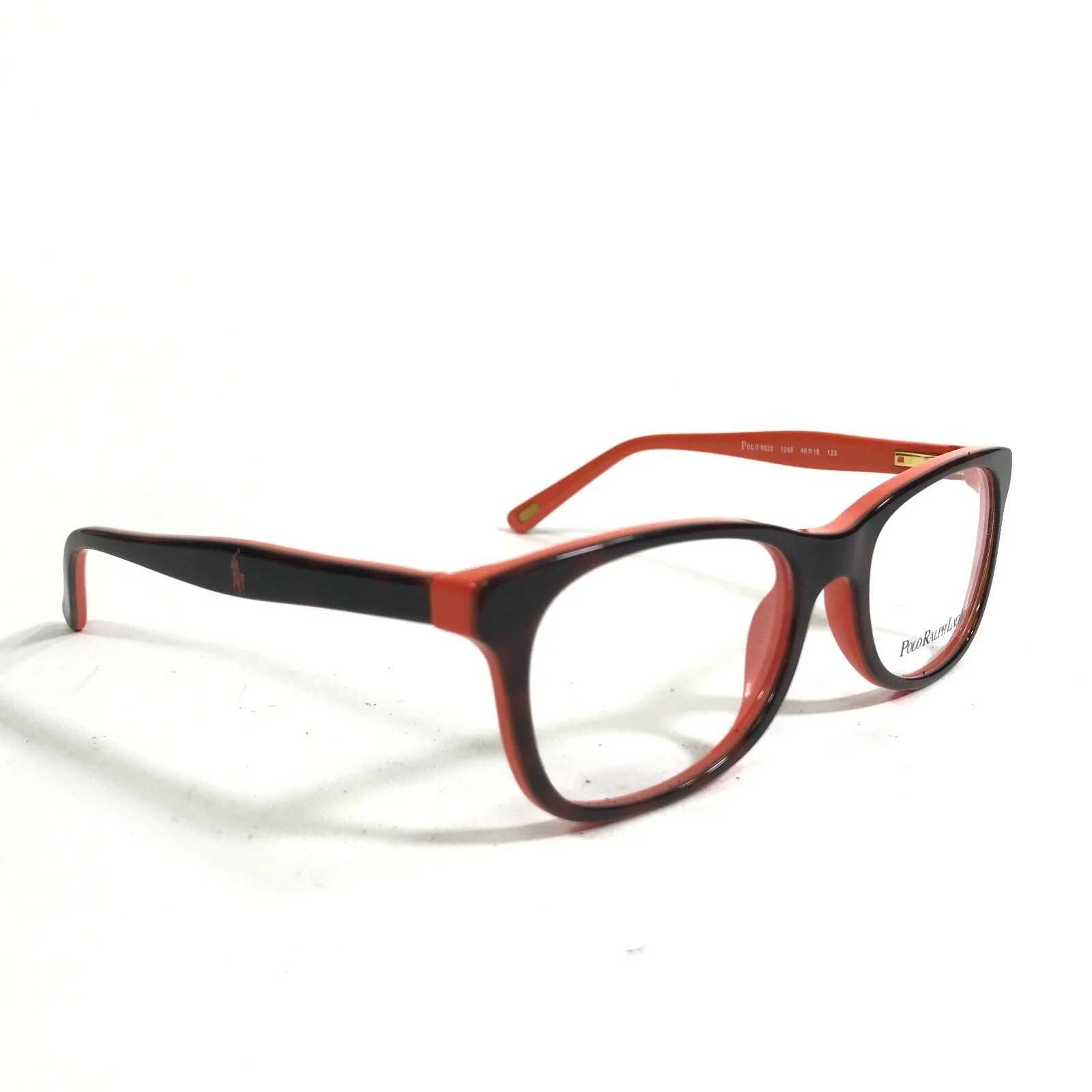 Polo Ralph Lauren Kids Eyeglasses Frames 8522 1245 Brown Orange Square 46-16-125 3