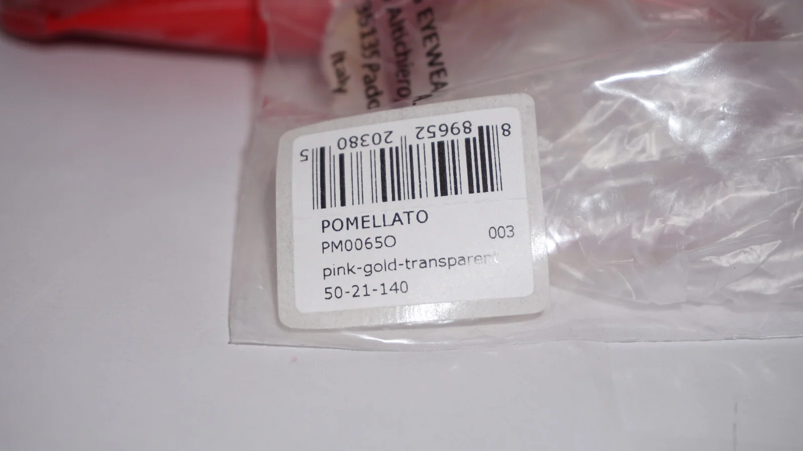 Pomellato New Eyeglasses Pink Gold Transparent PM0065O 003 50 21 140 2