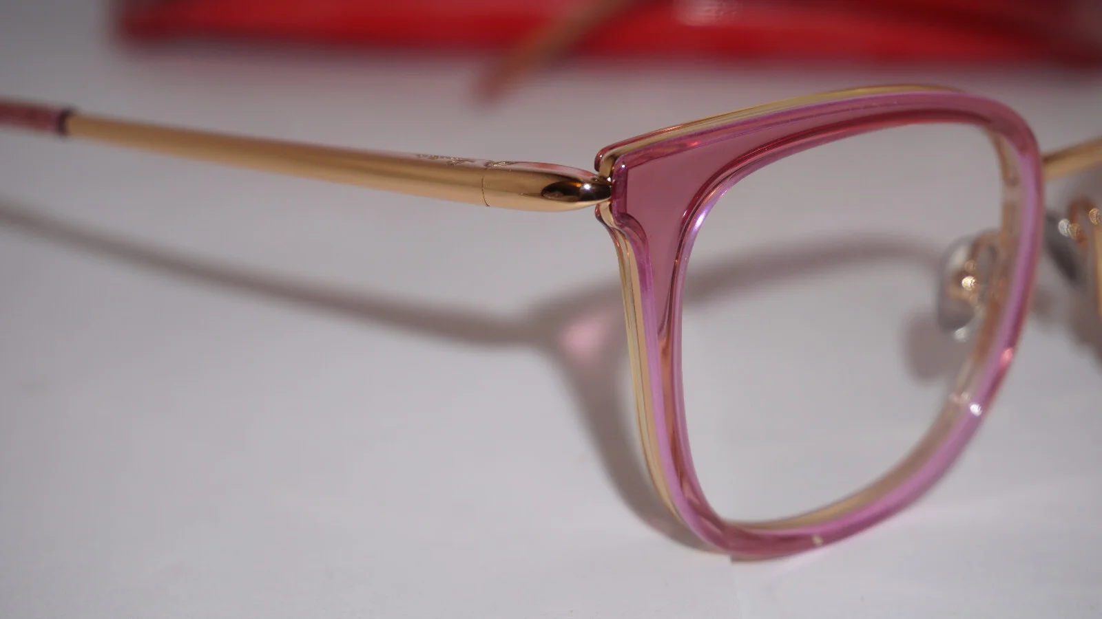 Pomellato New Eyeglasses Pink Gold Transparent PM0065O 003 50 21 140 3