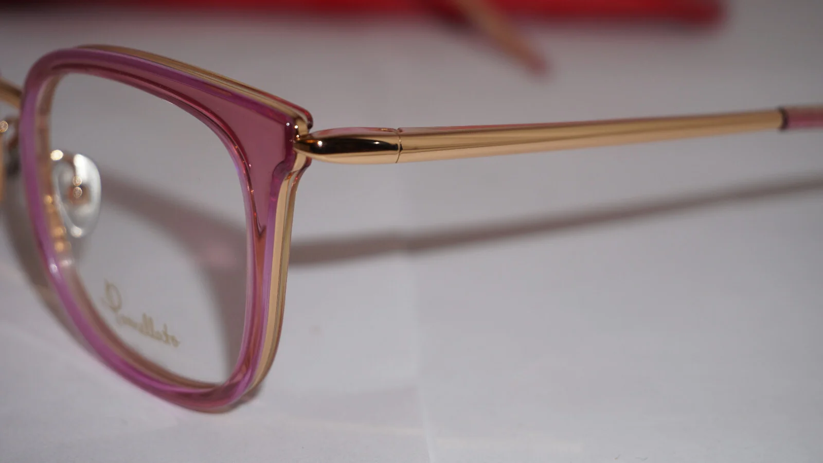 Pomellato New Eyeglasses Pink Gold Transparent PM0065O 003 50 21 140 4