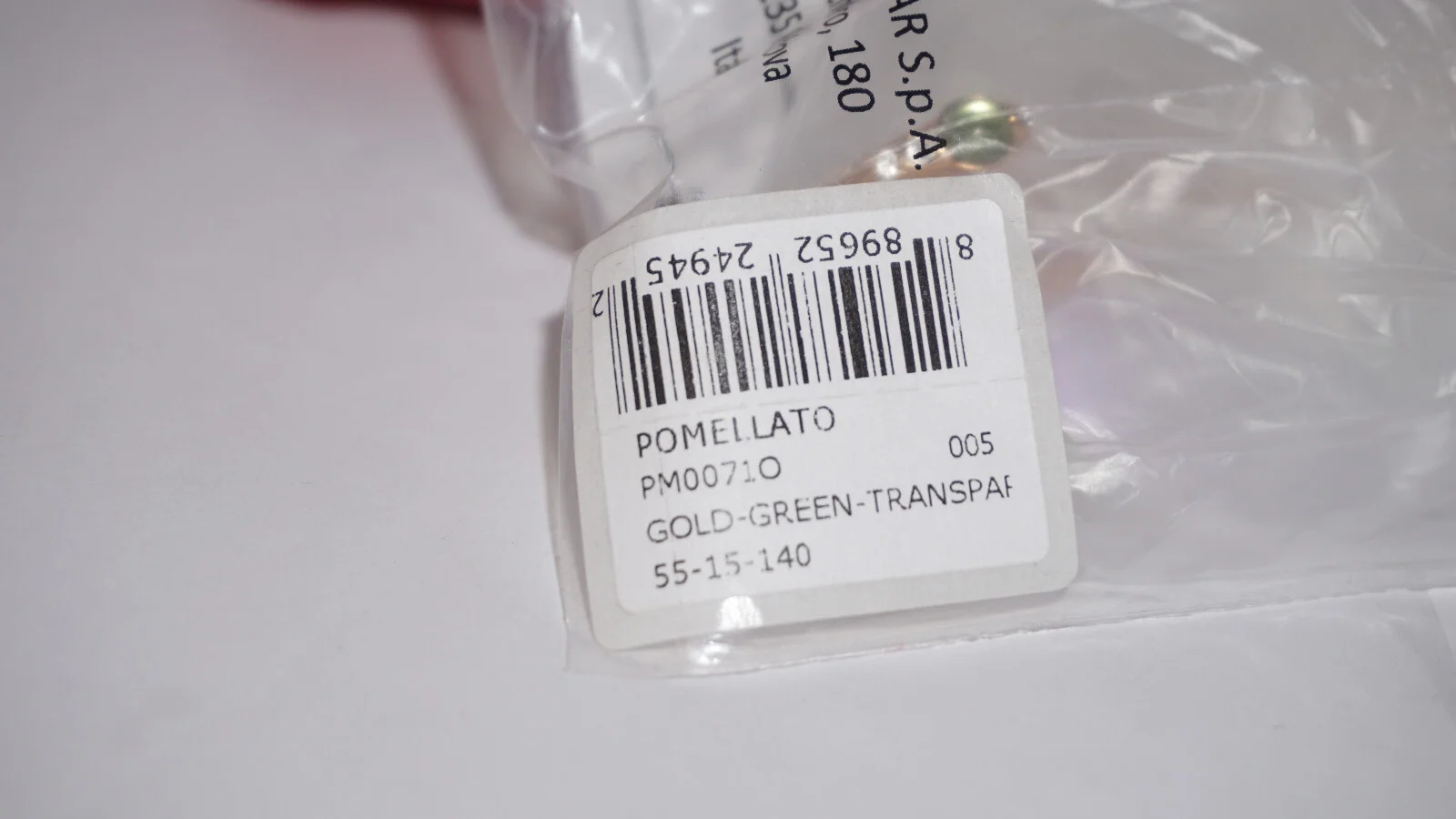 Pomellato New Eyeglasses Rimless Gold Green Transparent PM0071O 005 55 15 140 2