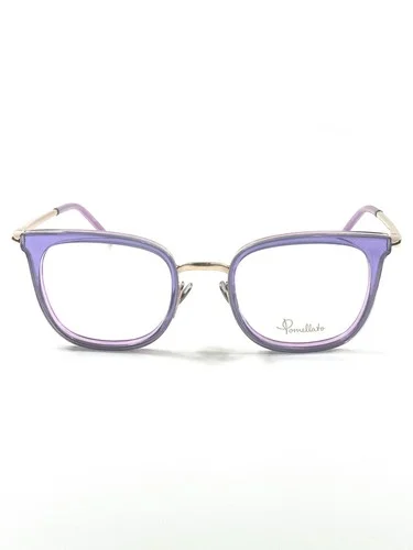 Pomellato New Eyeglasses Violet Gold Transparent PM0065O 004 50 21 140 2