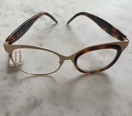 POMELLATO PM0025O 003 GOLD/TORTOISE OVAL EYEGLASSES FRAME. 48mm Defect