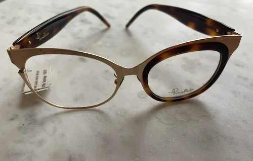 POMELLATO PM0025O 003 GOLD/TORTOISE OVAL EYEGLASSES FRAME. 48mm Defect 2