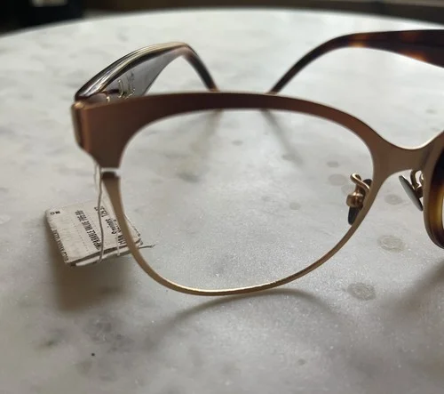 POMELLATO PM0025O 003 GOLD/TORTOISE OVAL EYEGLASSES FRAME. 48mm Defect 4