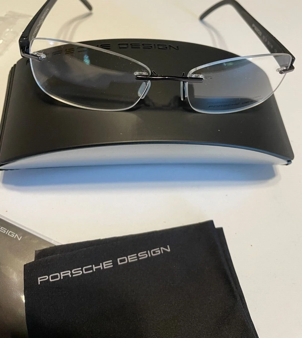 Porsche Design Eyeglasses P8205-C Tan Titanium Optical Rimless Frame