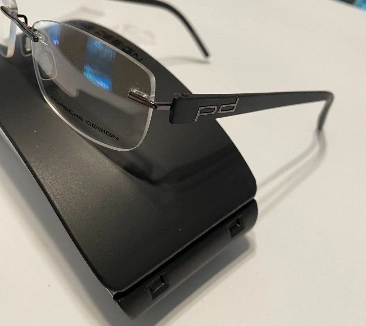 Porsche Design Eyeglasses P8205-C Tan Titanium Optical Rimless Frame 3
