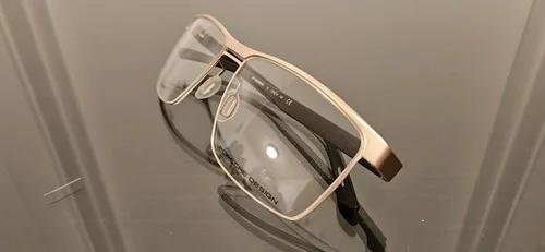 Porsche Design P8289 B Eyeglasses Frames Brown Gold Square Full Rim 57mm 2
