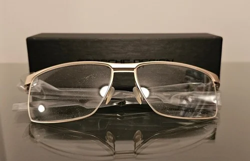 Porsche Design P8289 B Eyeglasses Frames Brown Gold Square Full Rim 57mm 3