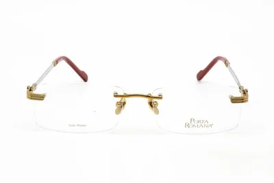 PORTA ROMANA 1001 Na Eyeglasses Gold Silver Frame 0X Mm 2