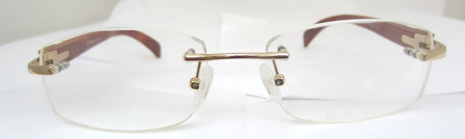 PORTA ROMANA Eyeglasses Model 1951 1953 Color 100 Gold Authentic ITALY New 3