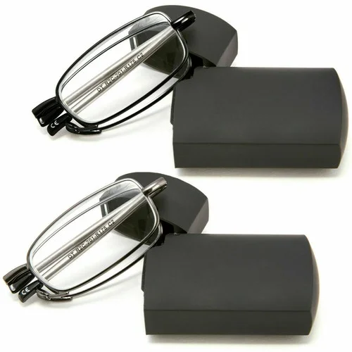 Portable Anti Blue Light Folding Reading Glasses With Case Men Women Telescopic Presbyopia Eyeglasses Elderly Glasses 2