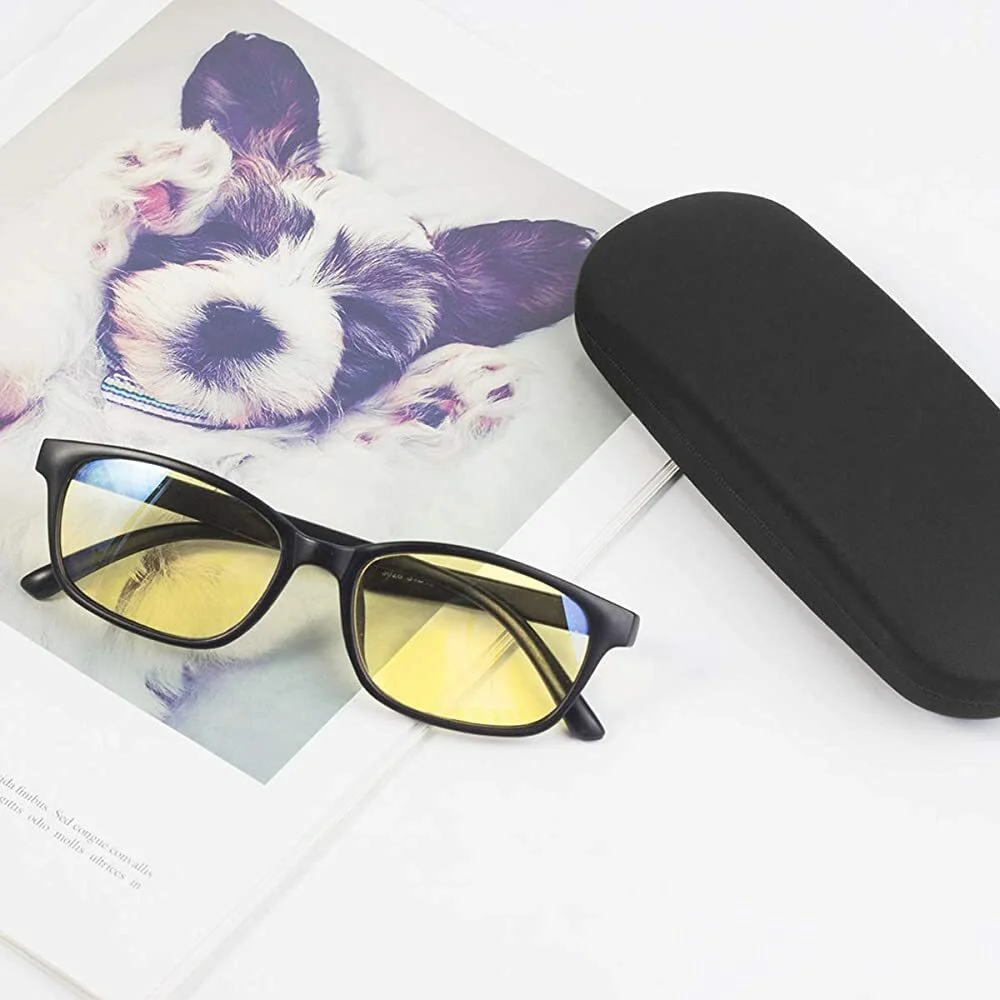 Portable Eyeglasses Sunglasses Hard Case Reading Glasses Clam Shell Protector 4