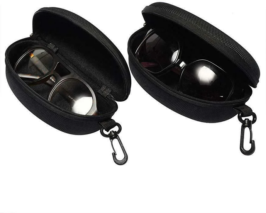 Portable Glasses Eyeglasses Case with Hook Fits For MK Oakley Ray Ban Sunglasses 2