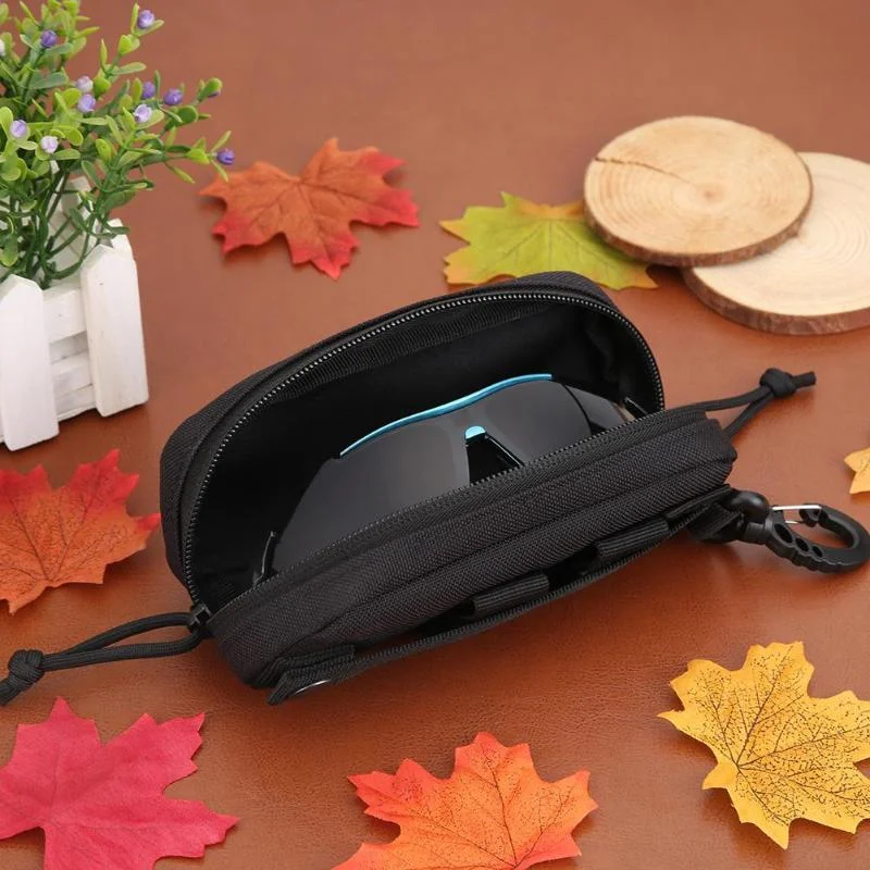 Portable Tactical Sunglasses Case Carry Eyeglasses Bag Sports Pouch Storage Box