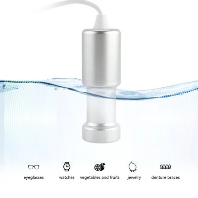 Portable Ultrasonic Fruits Eyeglass Cleaner Necklace Jewelry Cleaning Machine