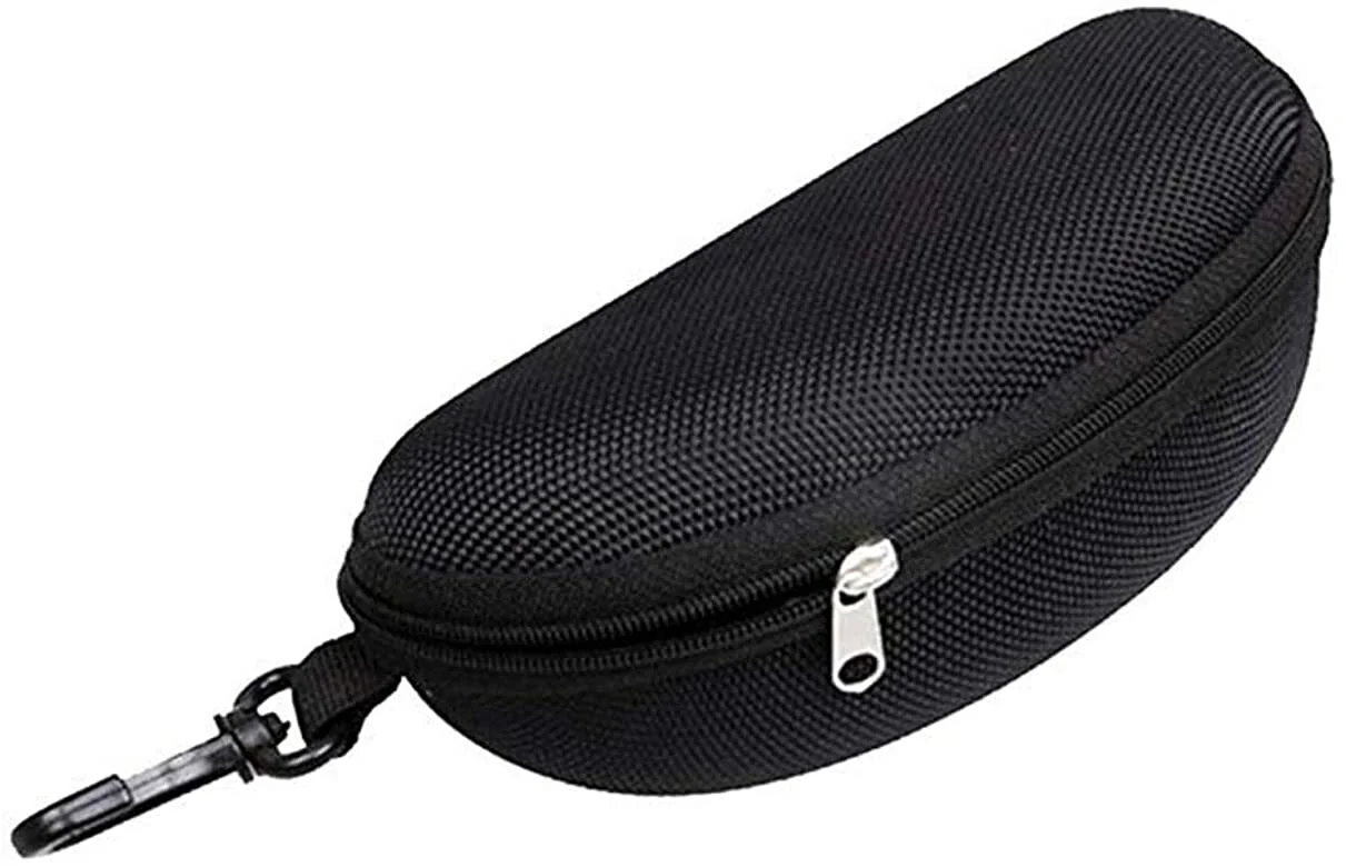 Portable Waterproof Sunglasses Eyeglasses Case Zipper Hard Shell Box hook Clip 2