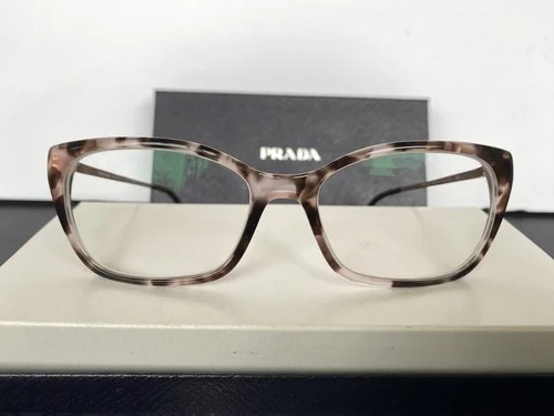 PRADA Eyeglasses Frames VPR 14X ROJ-101 Rose Tortoise/Gold Size 54-16-140 2