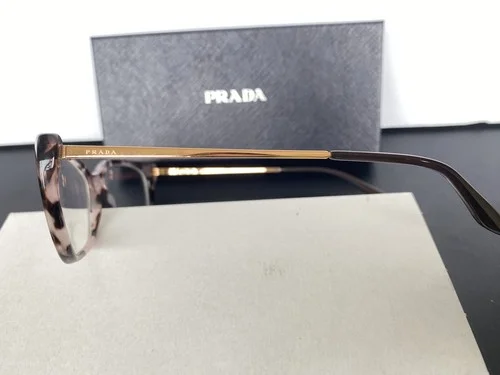 PRADA Eyeglasses Frames VPR 14X ROJ-101 Rose Tortoise/Gold Size 54-16-140 4
