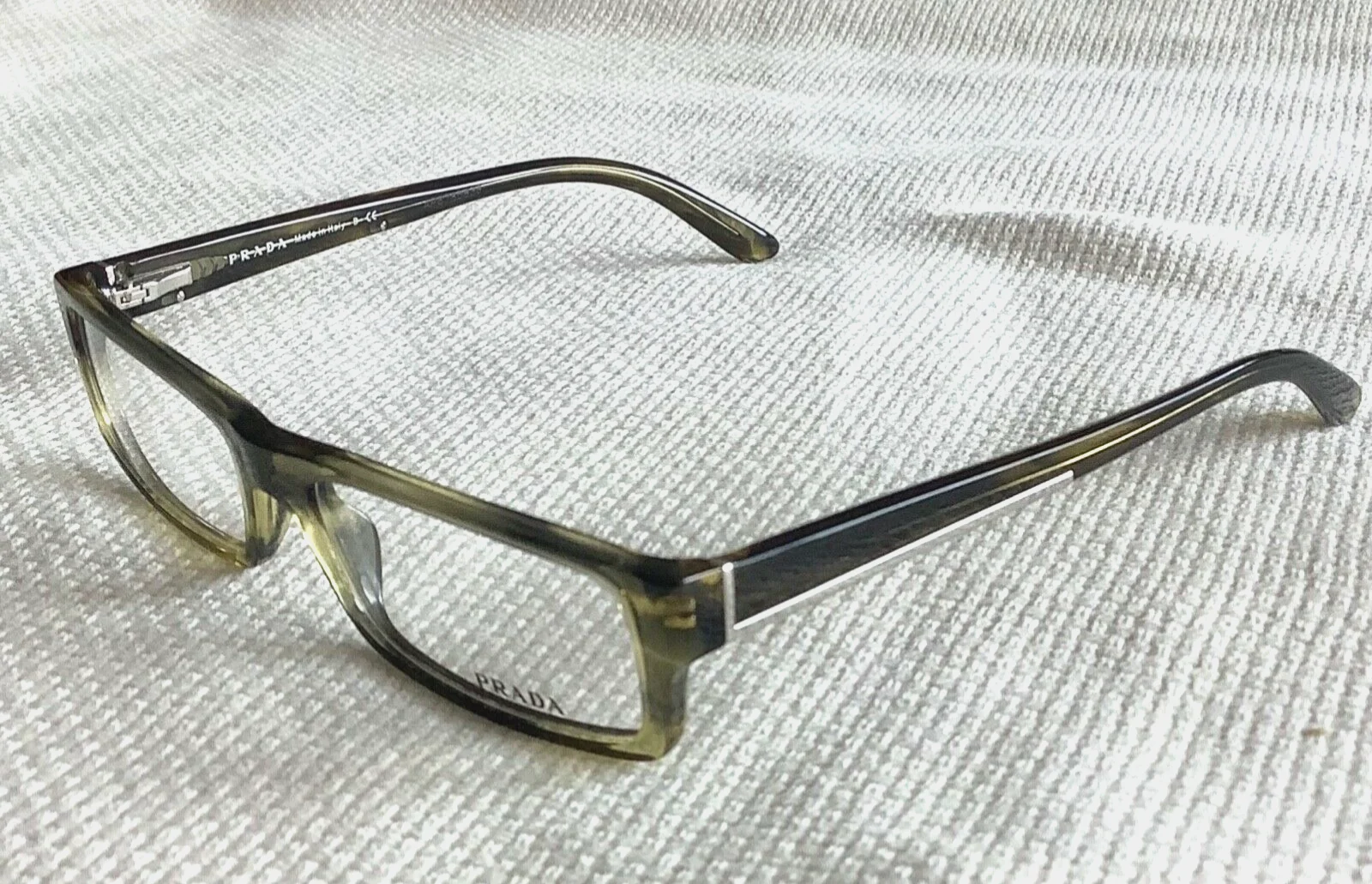 Prada Eyeglasses with Green Tortoise Frames VPR 04M ZWZ-101 / 54-17-140 2