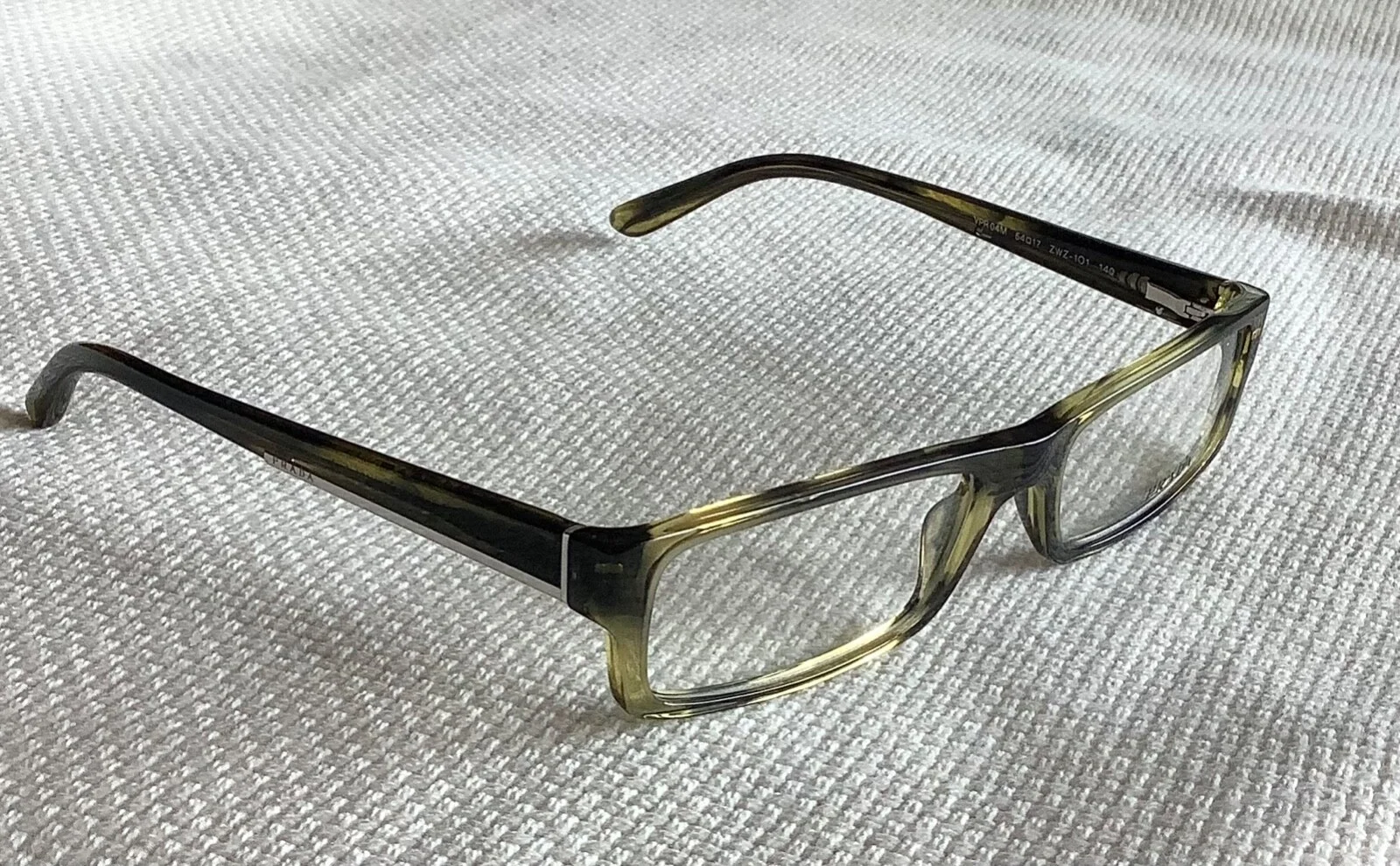 Prada Eyeglasses with Green Tortoise Frames VPR 04M ZWZ-101 / 54-17-140 3