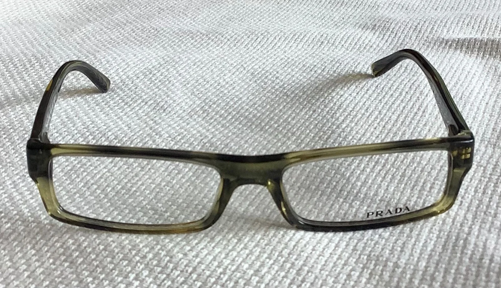 Prada Eyeglasses with Green Tortoise Frames VPR 04M ZWZ-101 / 54-17-140 4