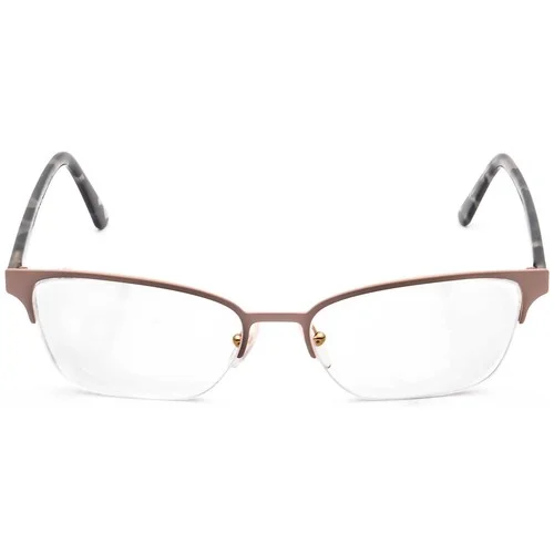 Prada Eyeglasses VPR61X YEP-1O1 Rose Gold/Gray Tortoise Half Rim Italy 54-17 145 2