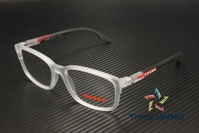 PRADA LINEA ROSSA PS 01PV 11H1O1 Matte Trans Demo Lens 56 mm Men
