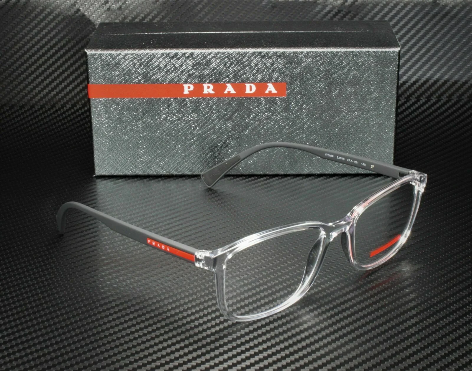 PRADA LINEA ROSSA PS 04IV 2AZ1O1 Transparent Demo Lens Men 3