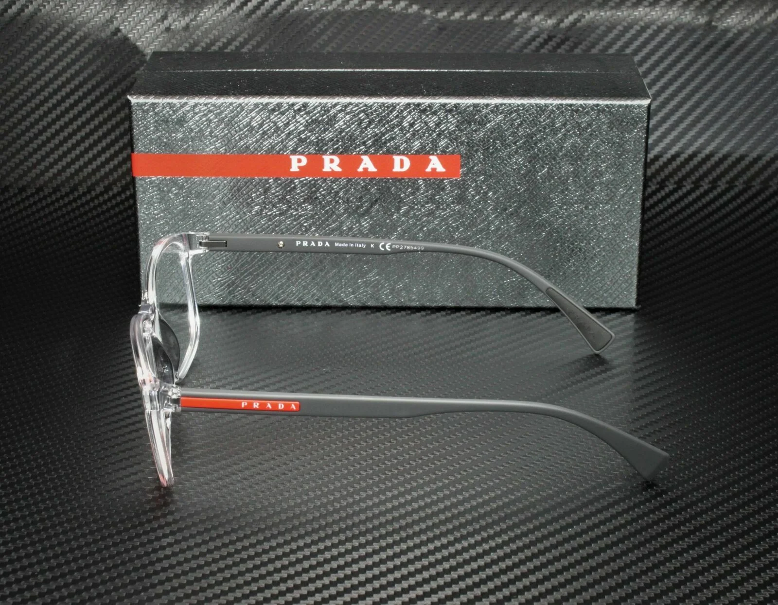 PRADA LINEA ROSSA PS 04IV 2AZ1O1 Transparent Demo Lens Men 4