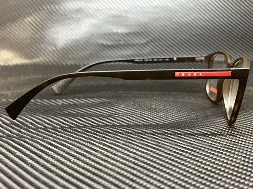 PRADA LINEA ROSSA PS 04IV U611O1 Havana Rubber Rectangle 55 mm Men 3