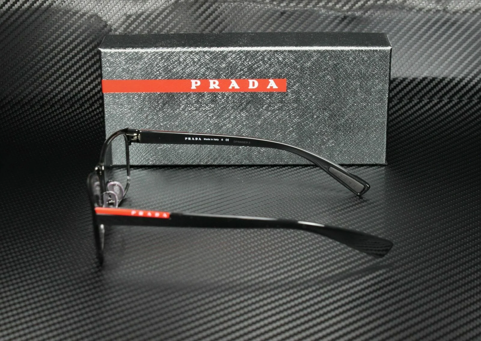PRADA LINEA ROSSA PS 50GV 1AB1O1 Black Rectangle Men 4