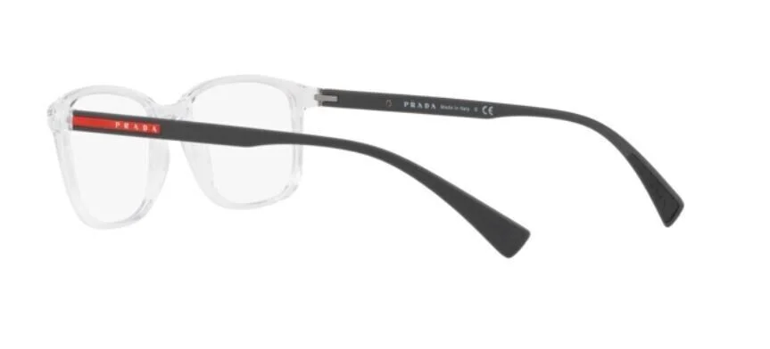 PRADA LINEA ROSSA SPORT PS 04IV 2AZ1O1 Transparent Optical Eyeglasses NWT AUTH 4