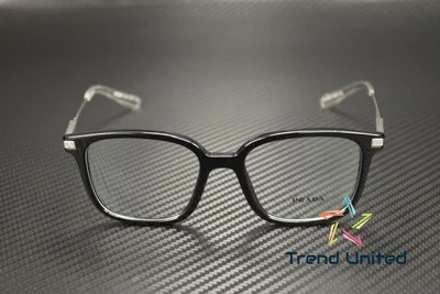 PRADA PR 04ZV 1AB1O1 Black Demo Lens 52 mm Men 2