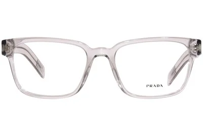 PRADA PR 15WV U431O1 Grey Crystal Rectangle 53 mm Men 2