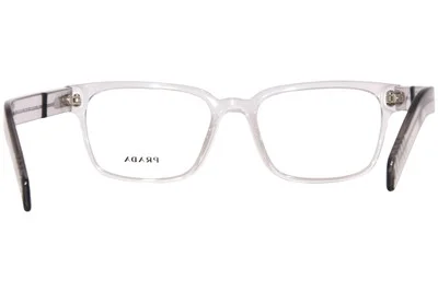 PRADA PR 15WV U431O1 Grey Crystal Rectangle 53 mm Men 4