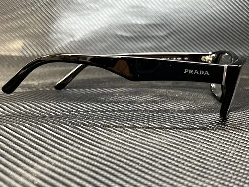 PRADA PR 16MV 1AB1O1 Gloss Black Rectangle 53 mm Men 3