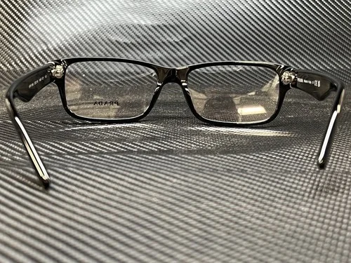 PRADA PR 16MV 1AB1O1 Gloss Black Rectangle 53 mm Men 4