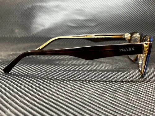PRADA PR 16MV ZXH1O1 Tortoise Denim Rectangle 55 mm Men 3