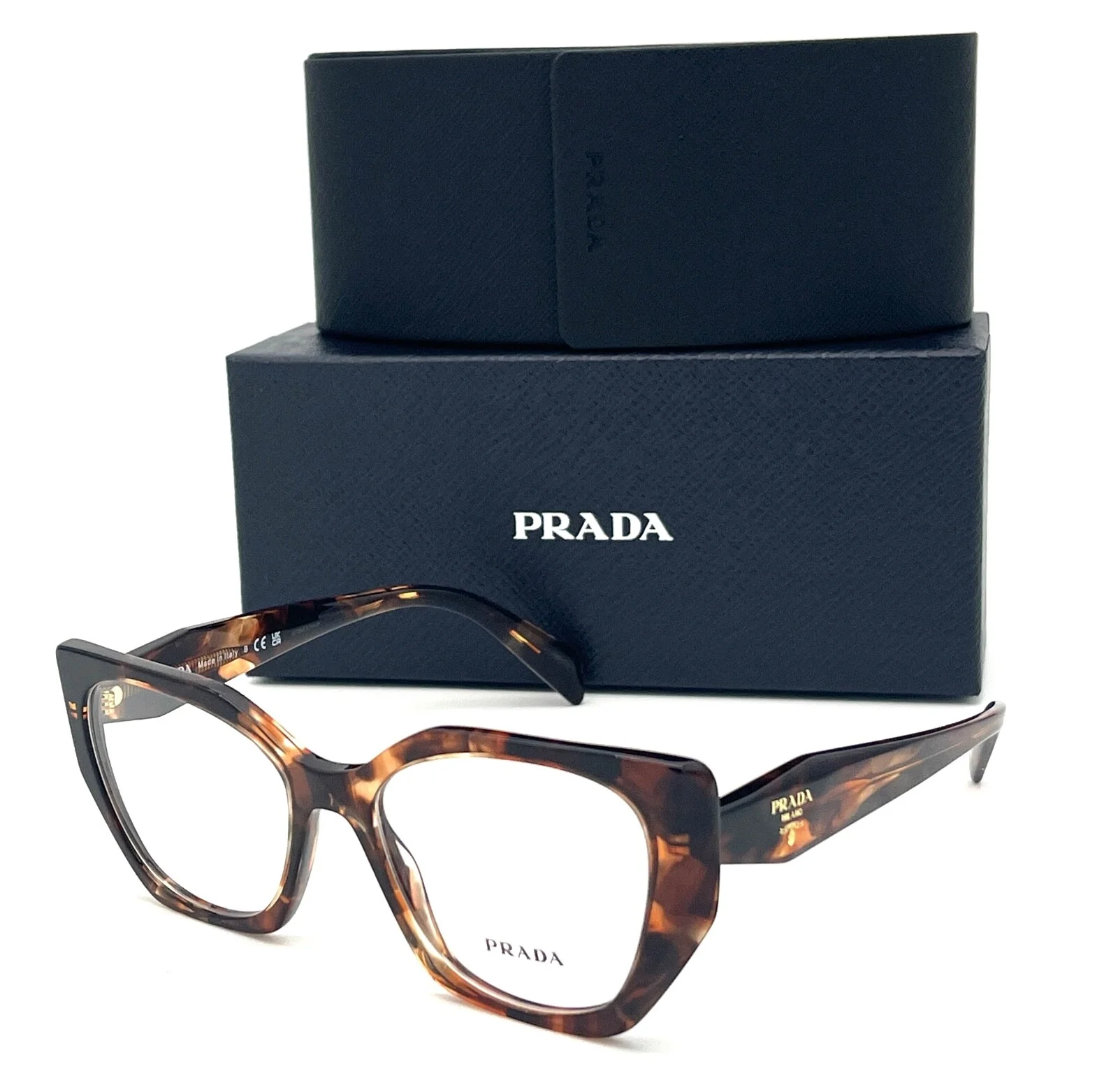Prada PR 18WV 07R1O1 Caramel Tortoise / Demo Lens 52mm Eyeglasses