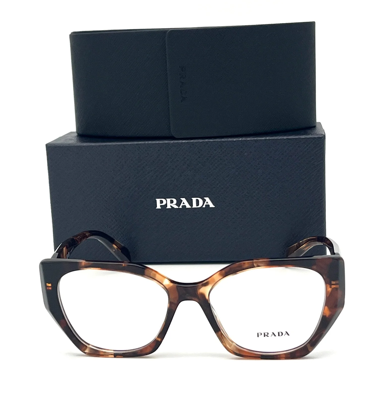 Prada PR 18WV 07R1O1 Caramel Tortoise / Demo Lens 52mm Eyeglasses 2