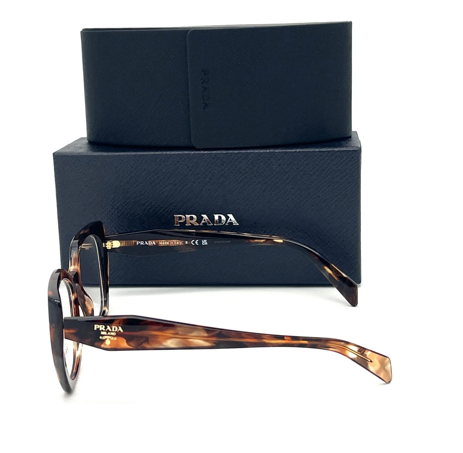 Prada PR 18WV 07R1O1 Caramel Tortoise / Demo Lens 52mm Eyeglasses 3