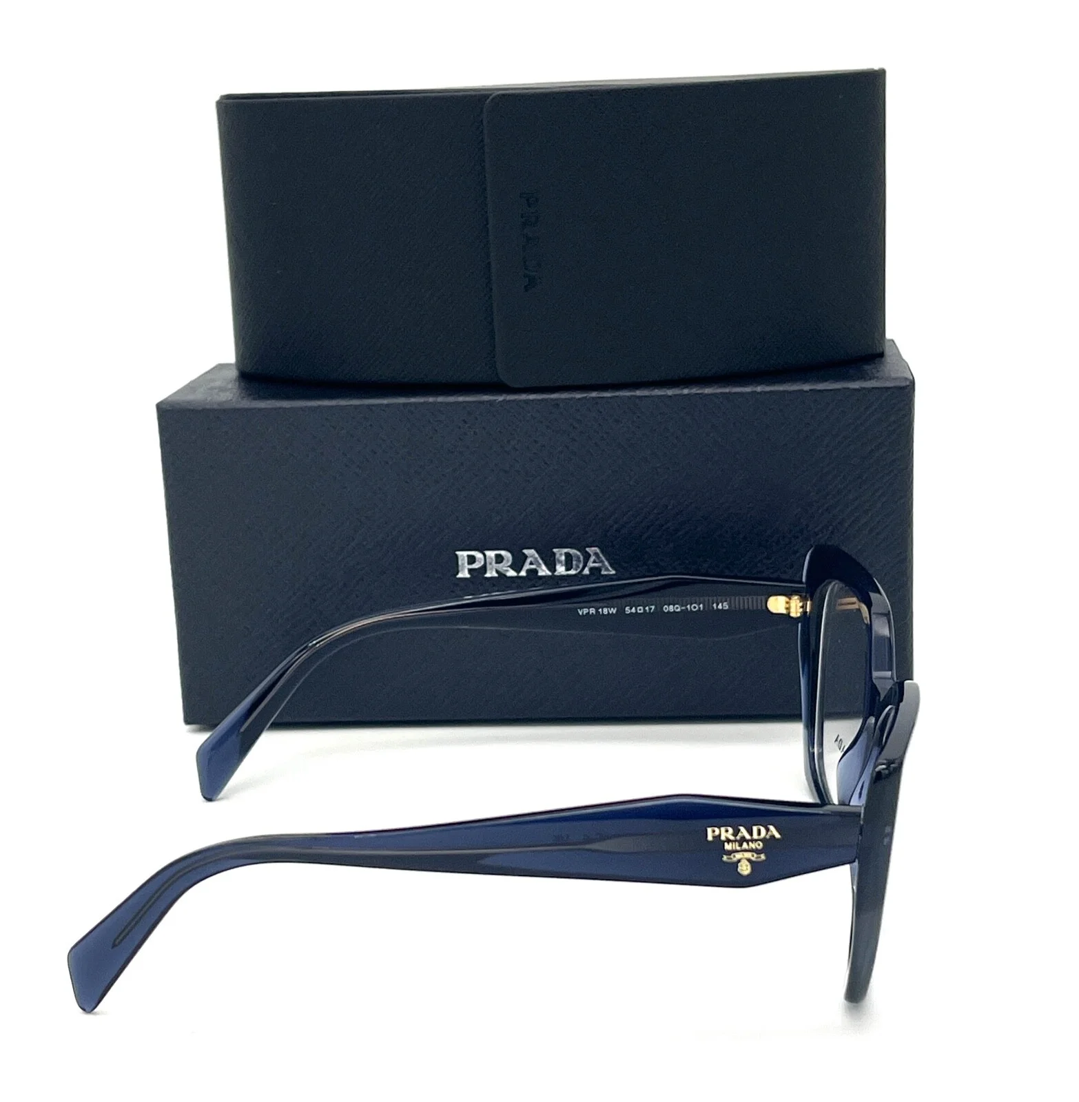 Prada PR 18WV 08Q1O1 Blue Crystal / Demo Lens 52mm Eyeglasses 4