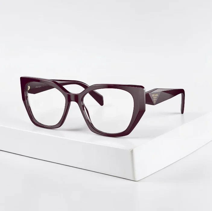 PRADA PR54ZV-2AZ1O1-51 Eyeglasses Size 51mm 22mm 140mm crystal Women